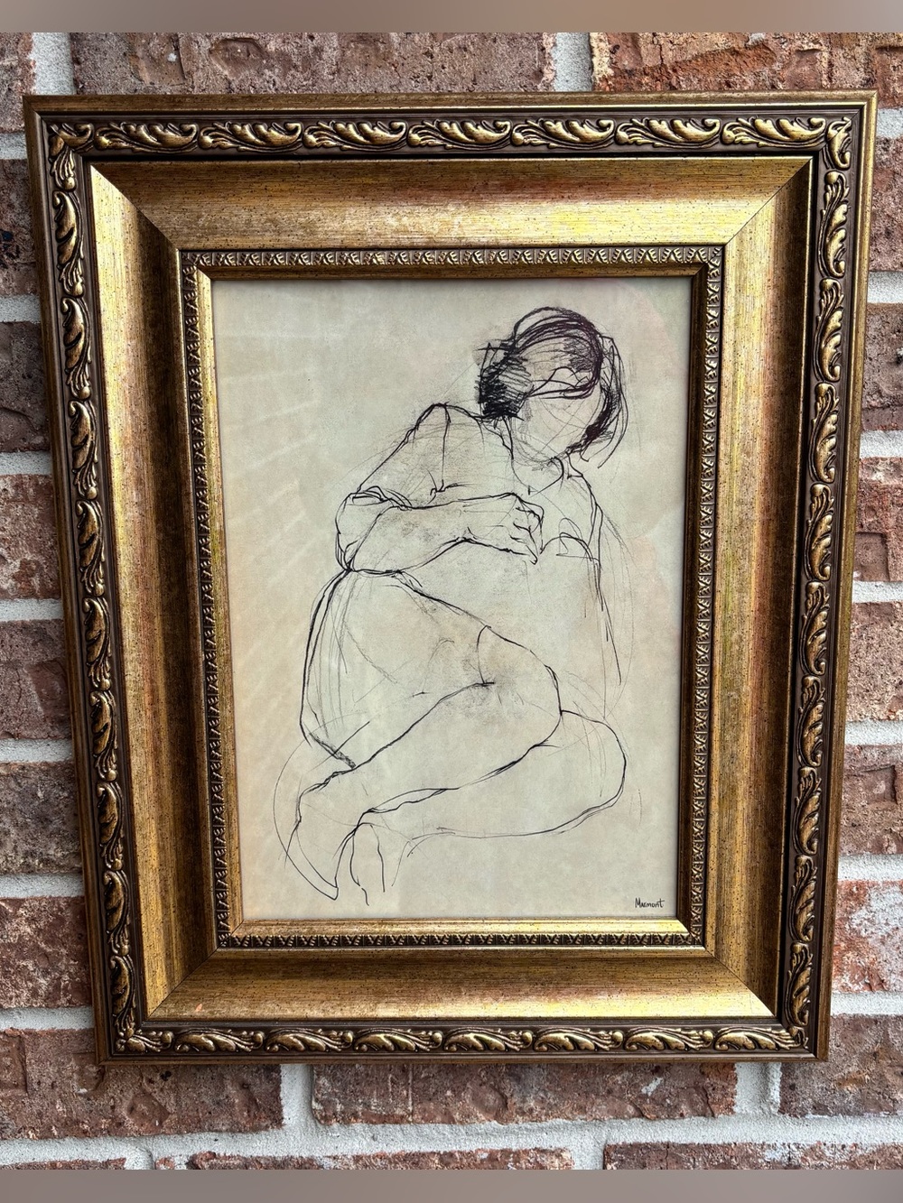 Marmont Hill "Take Control" gold framed painting print.